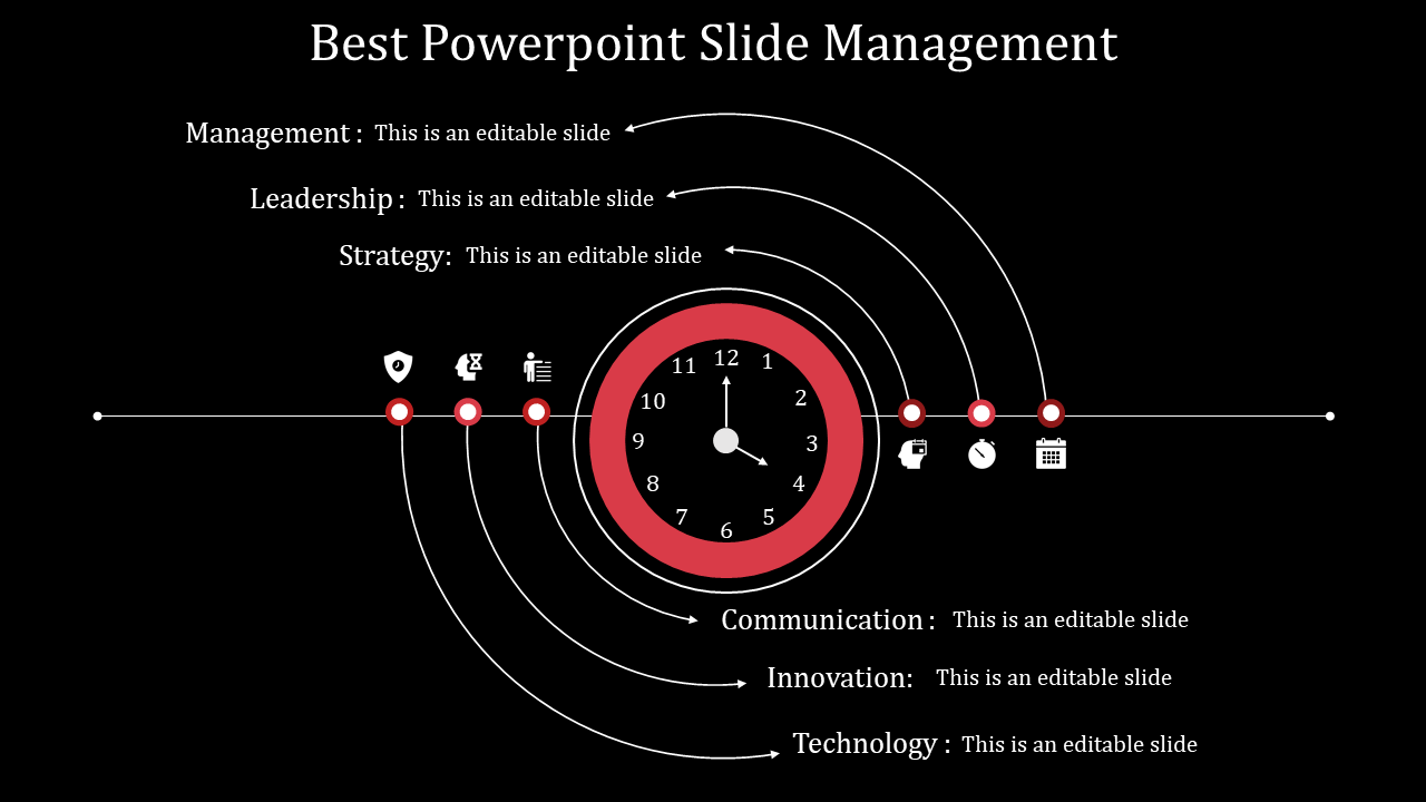 powerpoint slide management-red